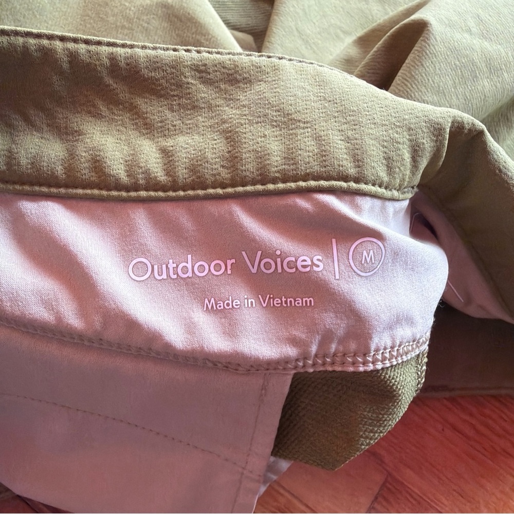 Outdoor Voices Rectrek Belted TerraStretch Mini Skirt Medium M Green Adventure - Picture 3 of 3